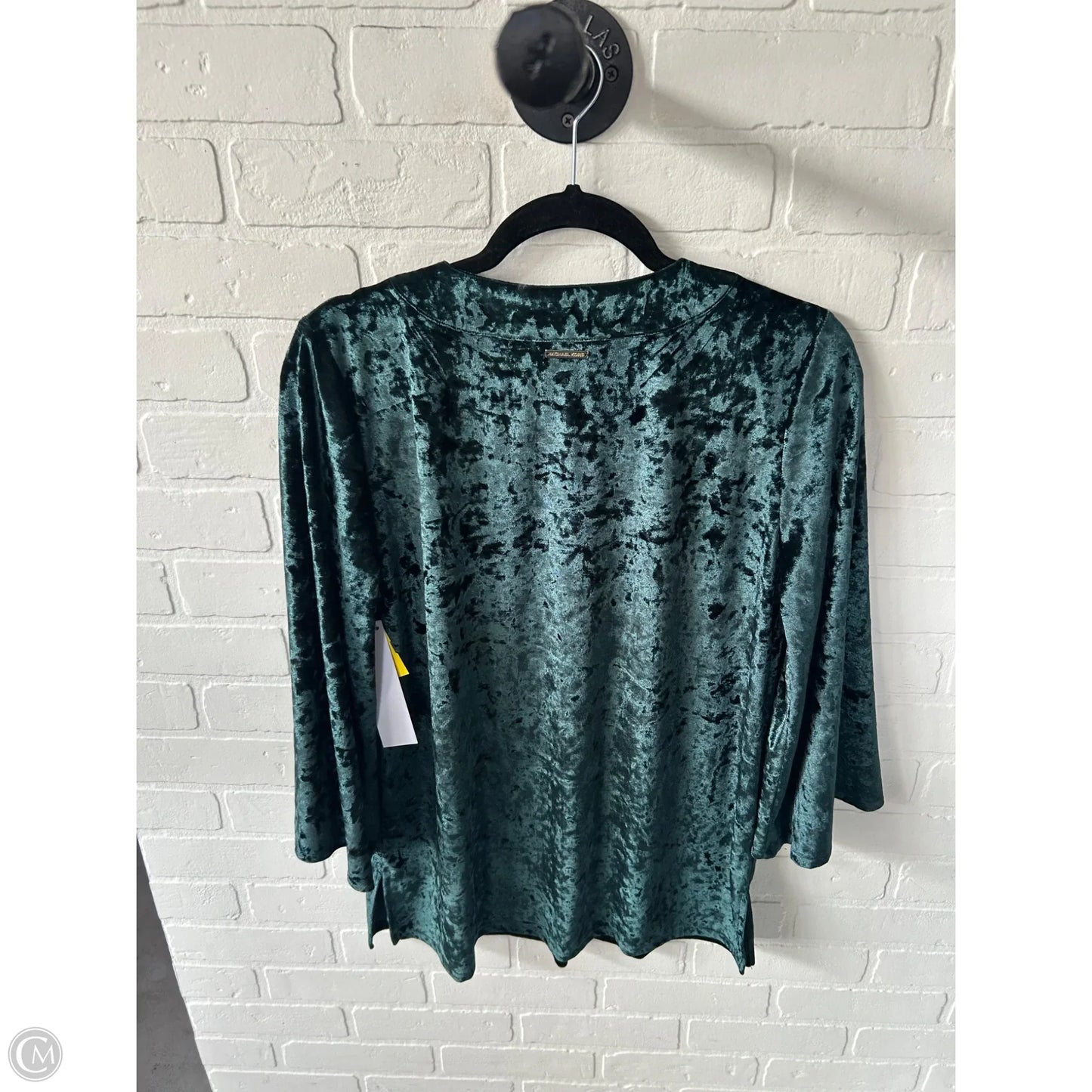 Top 3/4 Sleeve By Michael By Michael Kors In Green, Size: M