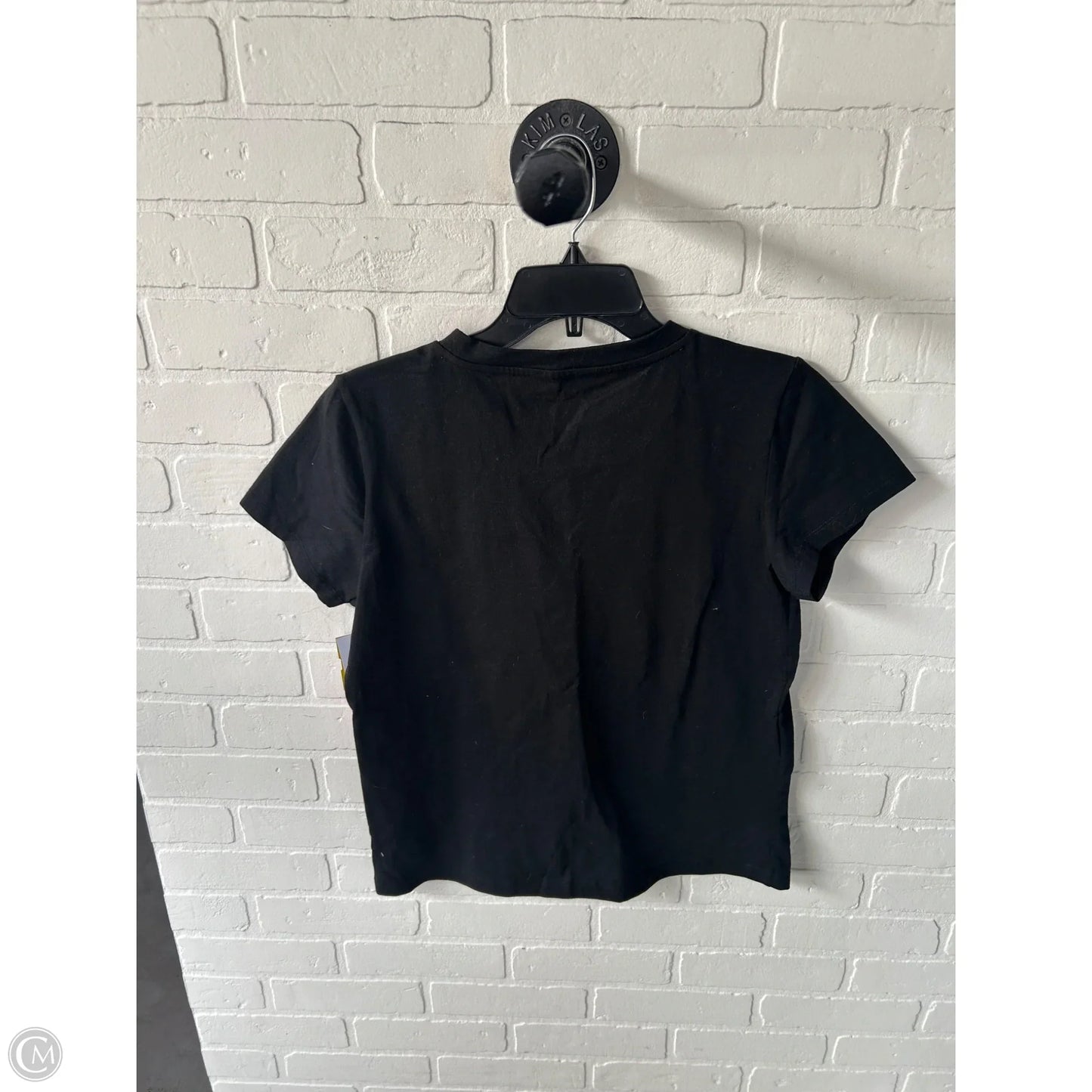 Top Short Sleeve Basic By Rae Dunn In Black & White, Size: M