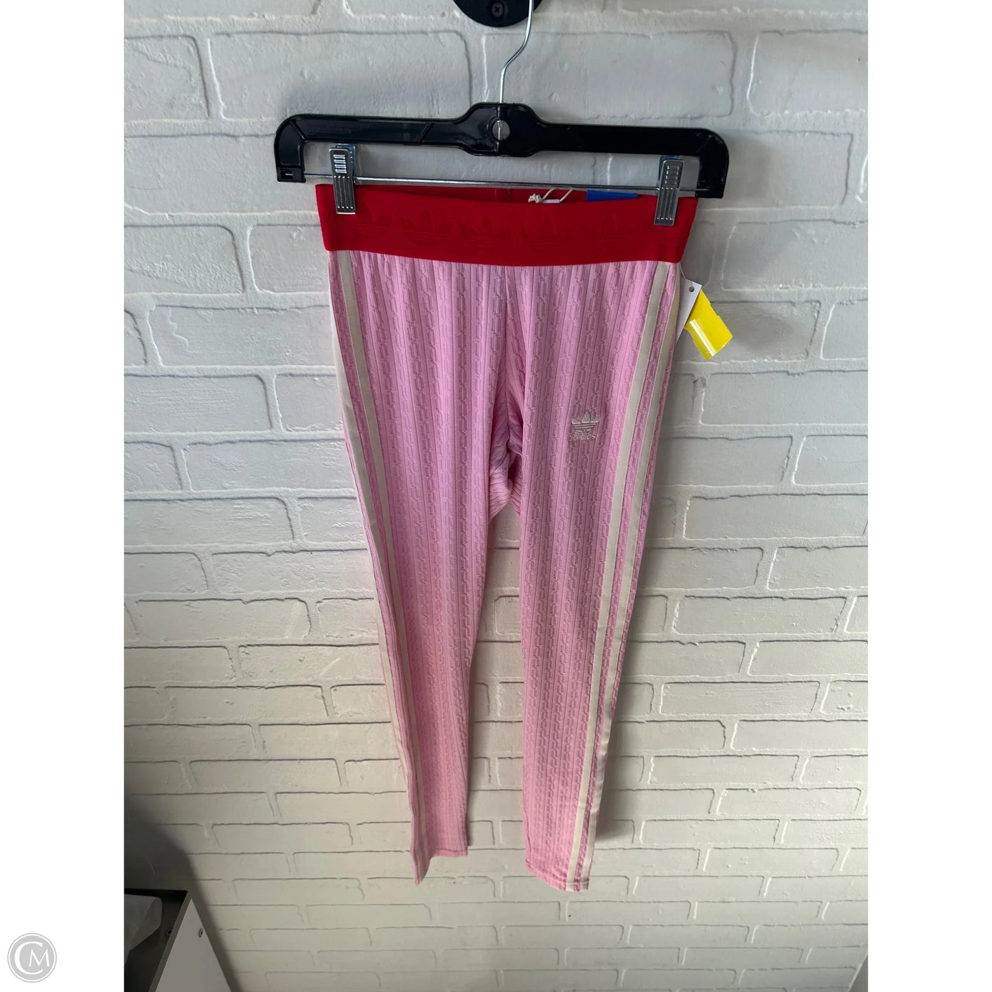 Athletic Leggings By Adidas In Pink & Red, Size: 0