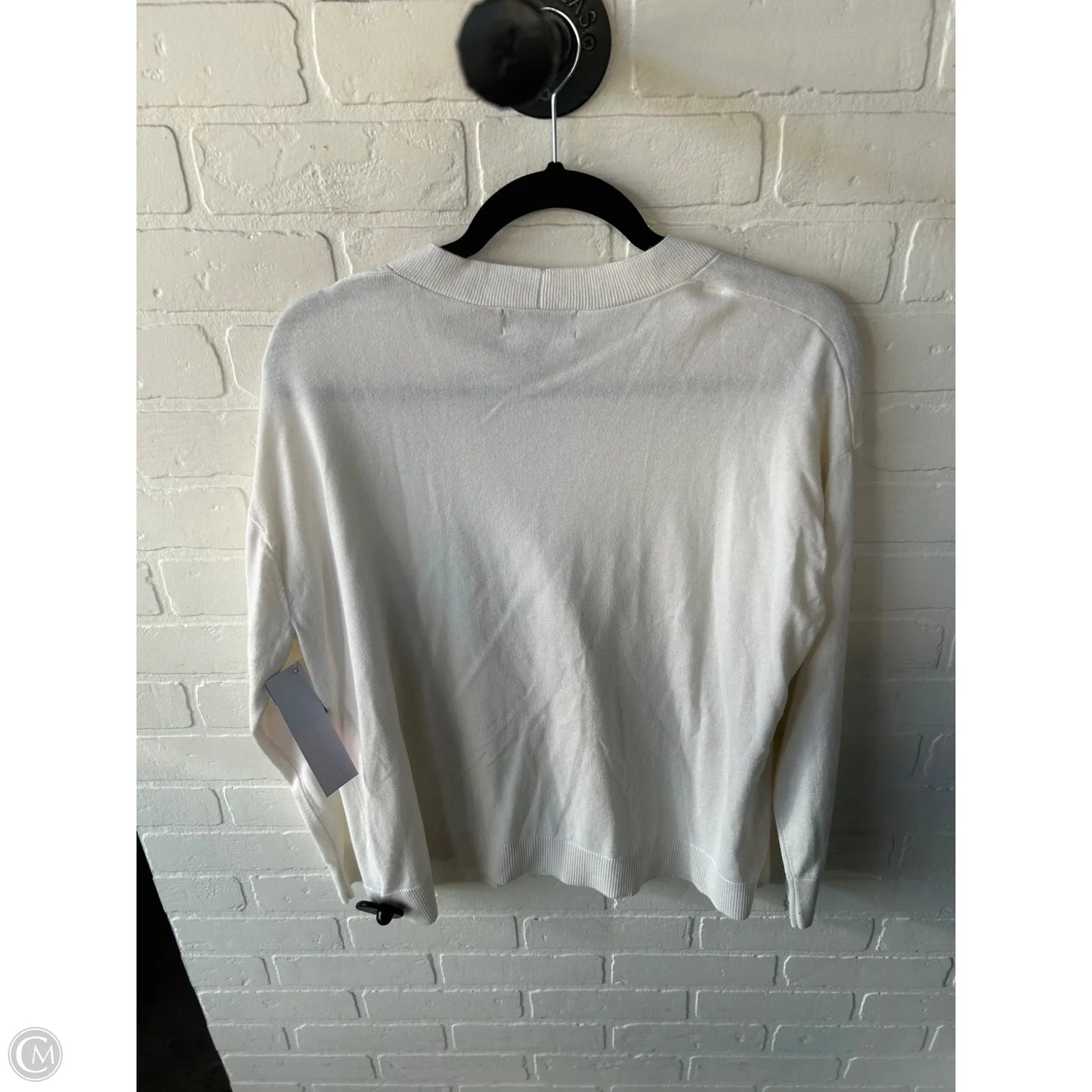 Sweater Cardigan By Banana Republic In Cream, Size: Xl