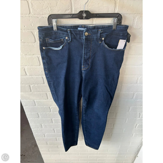 Jeans Skinny By Good American In Blue Denim, Size: 14