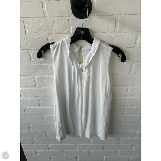 Top Sleeveless By Cabi In White, Size: S