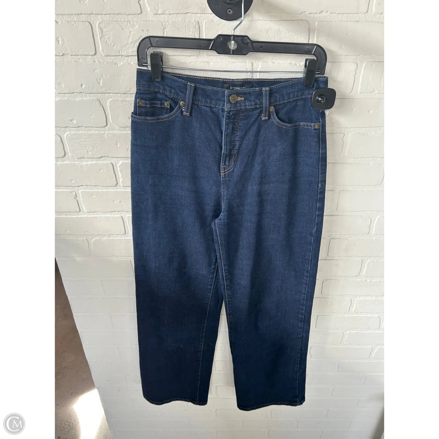 Jeans Wide Leg By Banana Republic In Blue Denim, Size: 2