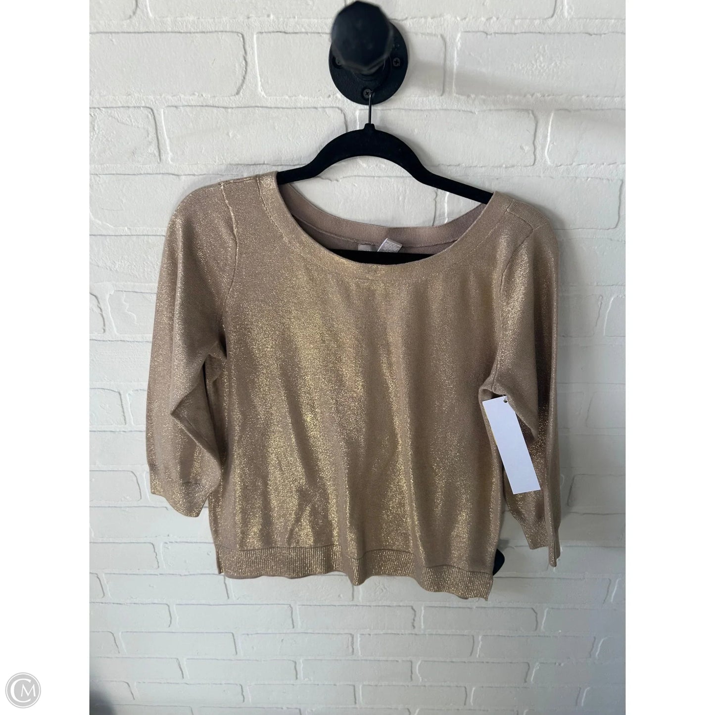 Sweater By Banana Republic In Gold, Size: M