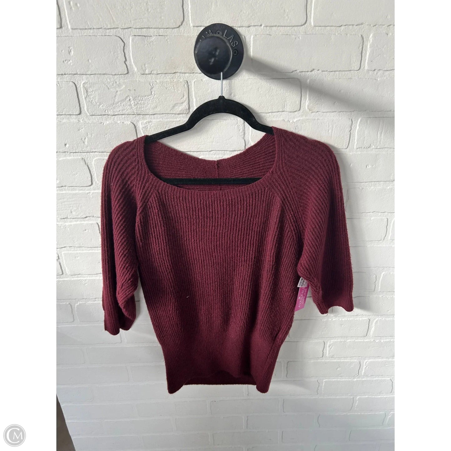 Sweater Short Sleeve By White House Black Market In Red, Size: Xs