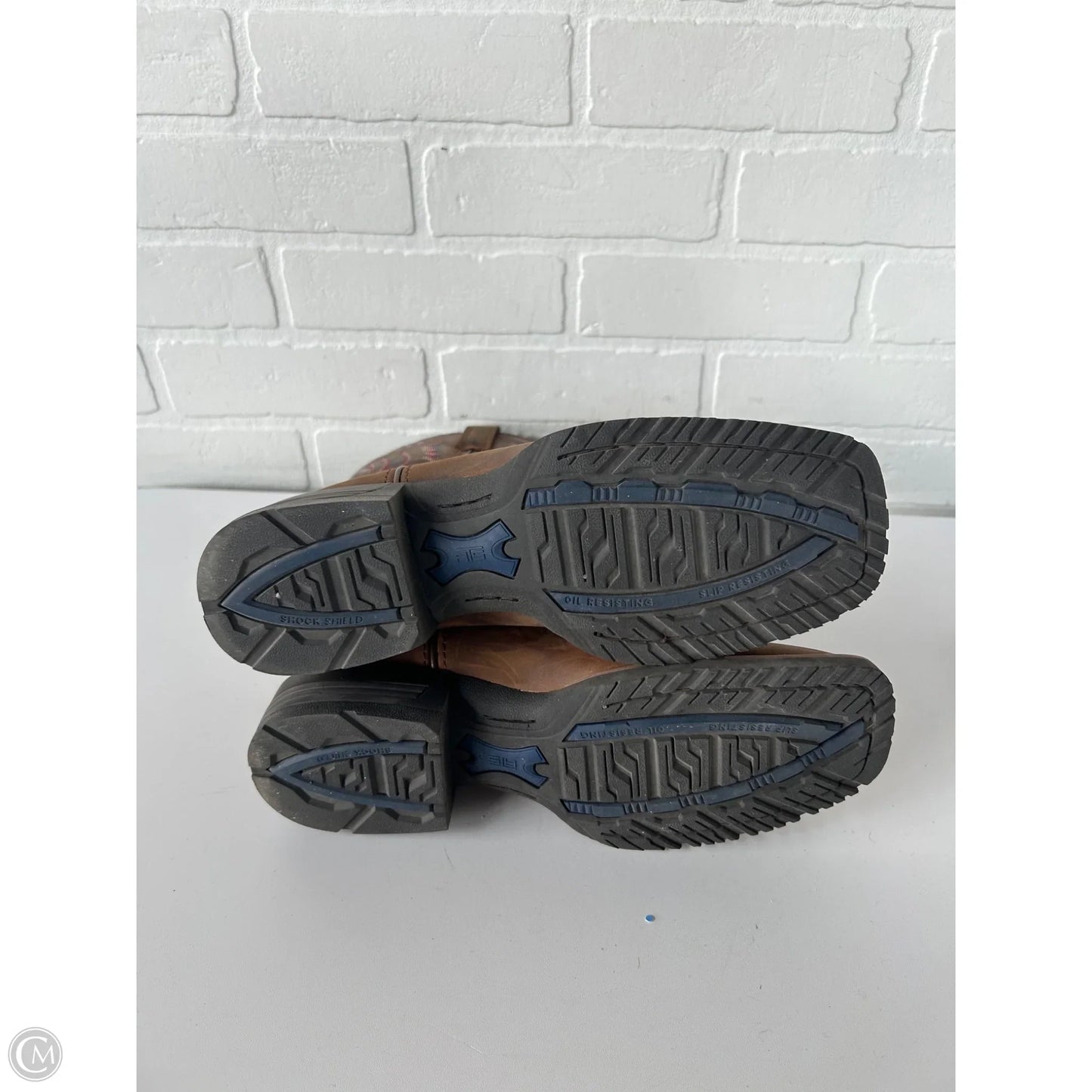 Boots Western By Ariat In Brown & Pink, Size: 7.5