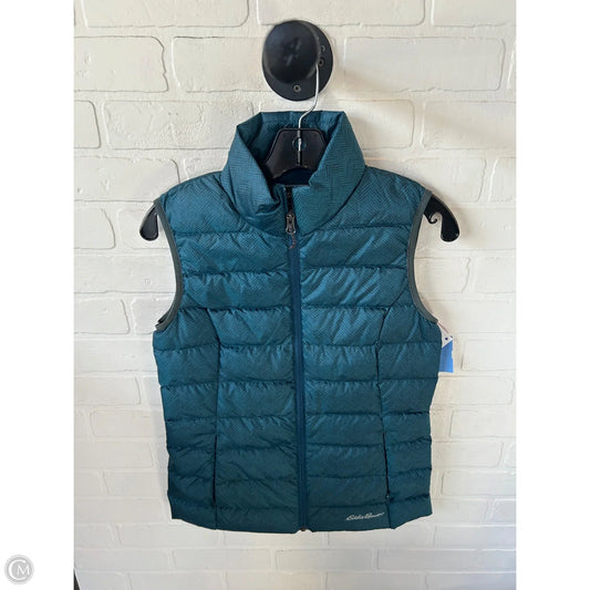 Vest Puffer & Quilted By Eddie Bauer In Blue, Size: Xs