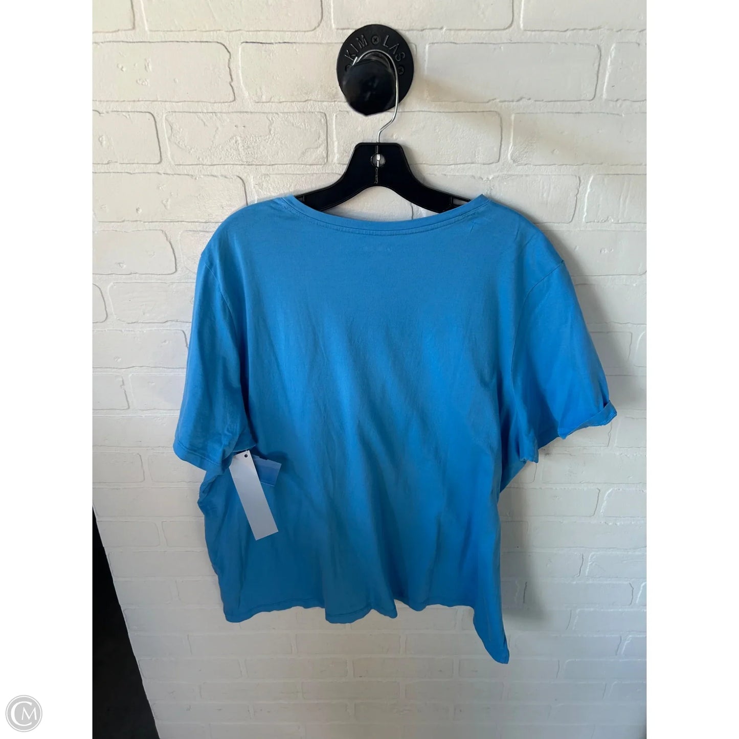 Top Short Sleeve Basic By Lands End In Blue, Size: 2x