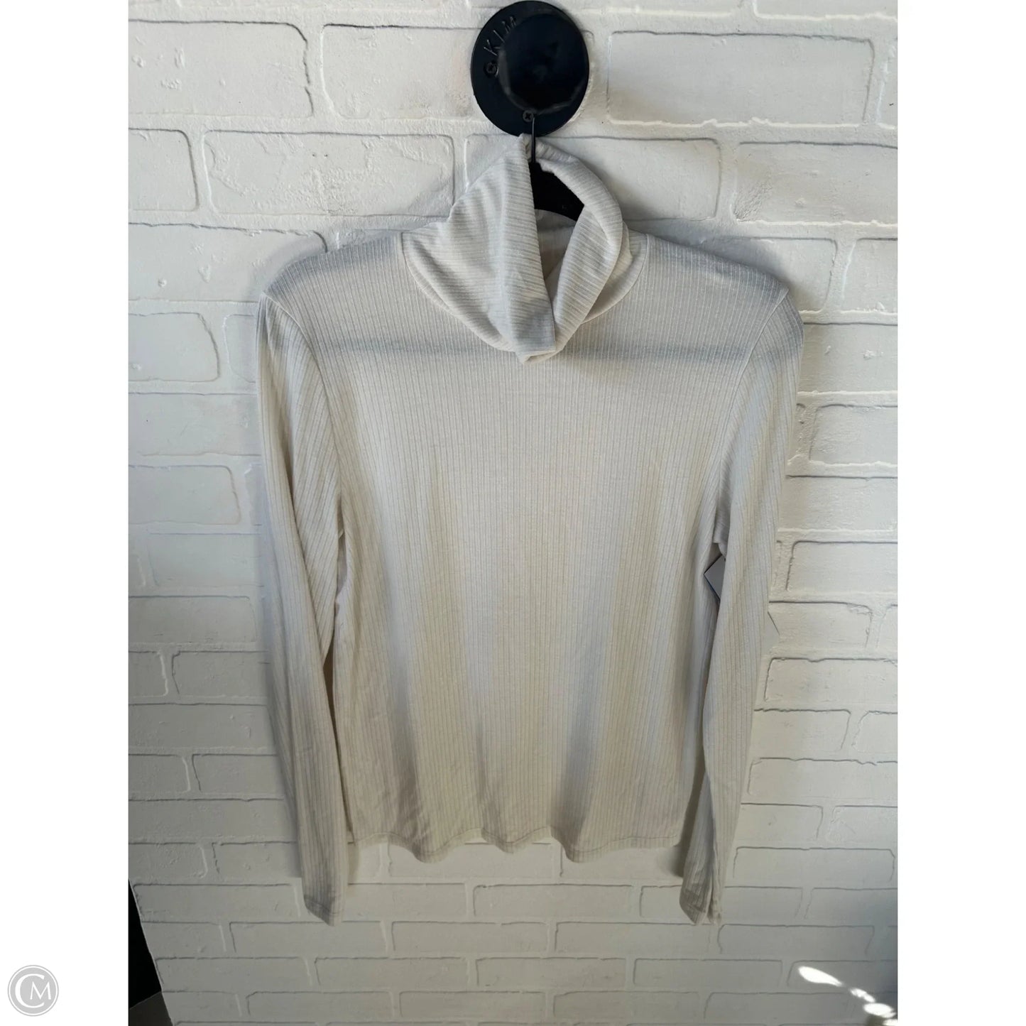 Top Long Sleeve Basic By Madewell In Cream, Size: Xl