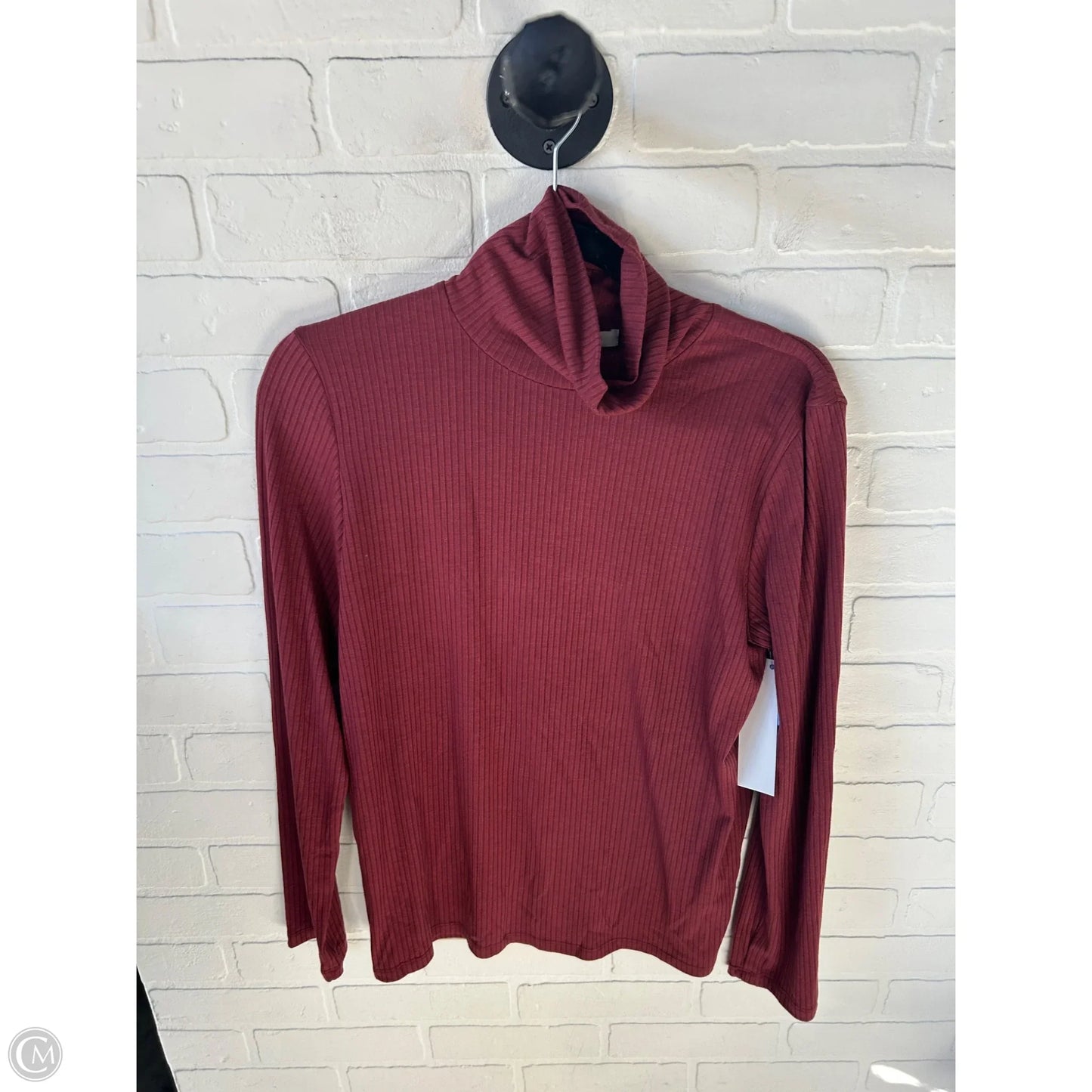 Top Long Sleeve Basic By Madewell In Red, Size: Xl