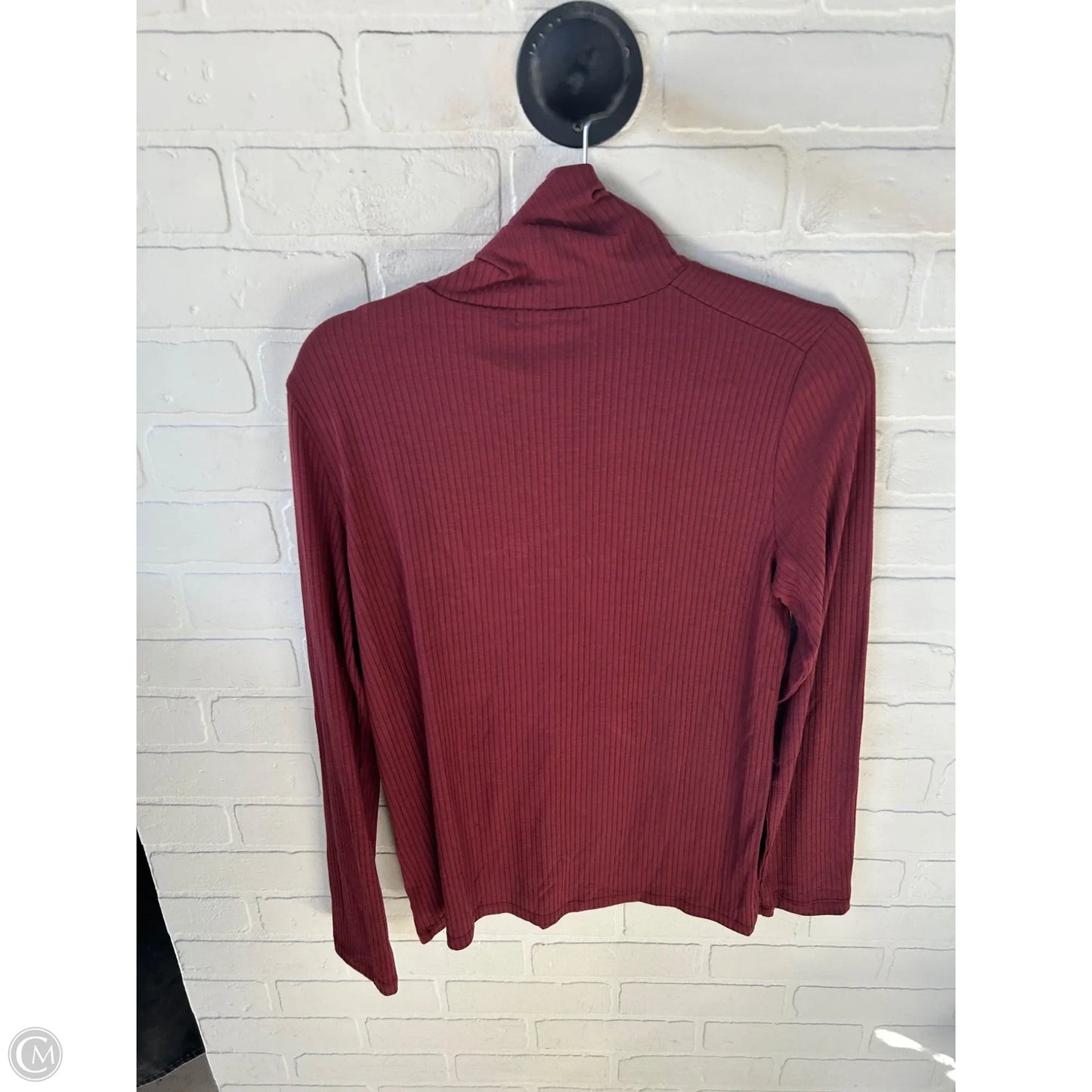 Top Long Sleeve Basic By Madewell In Red, Size: Xl