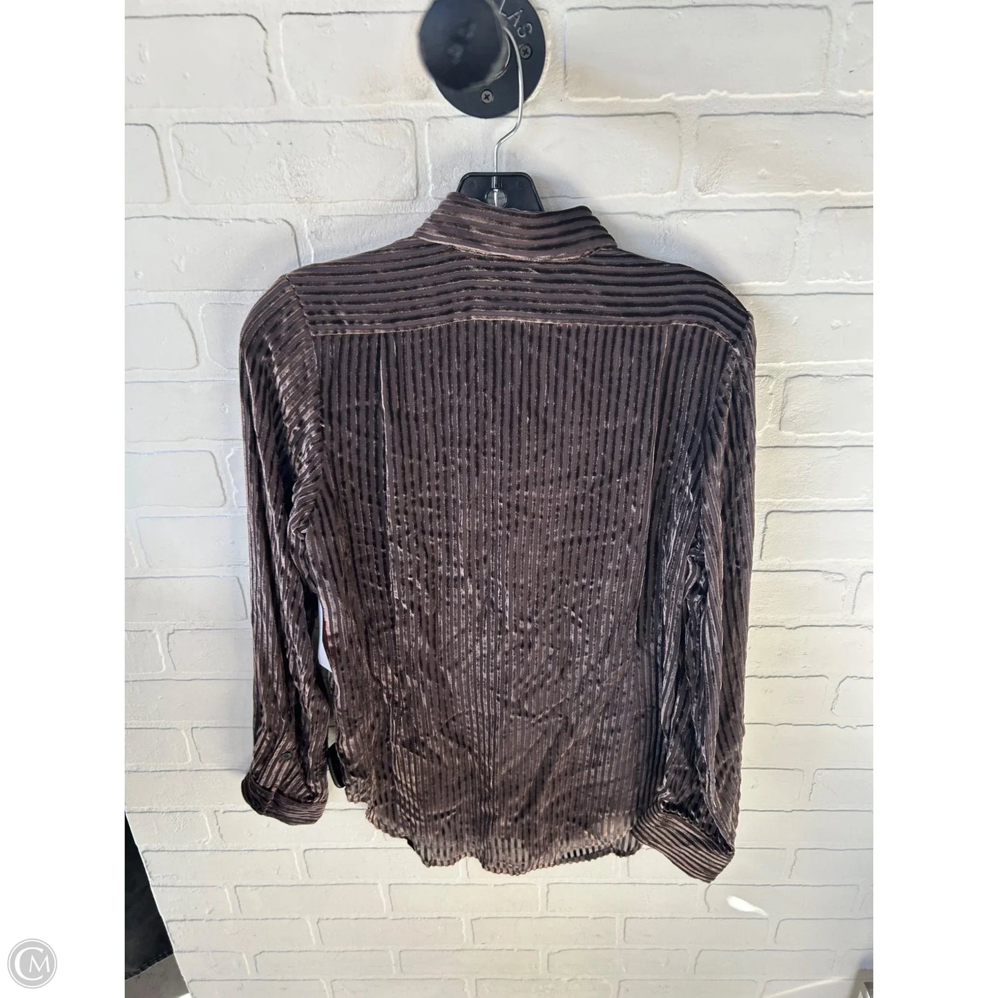 Top Long Sleeve By Rag And Bone In Brown, Size: Xs
