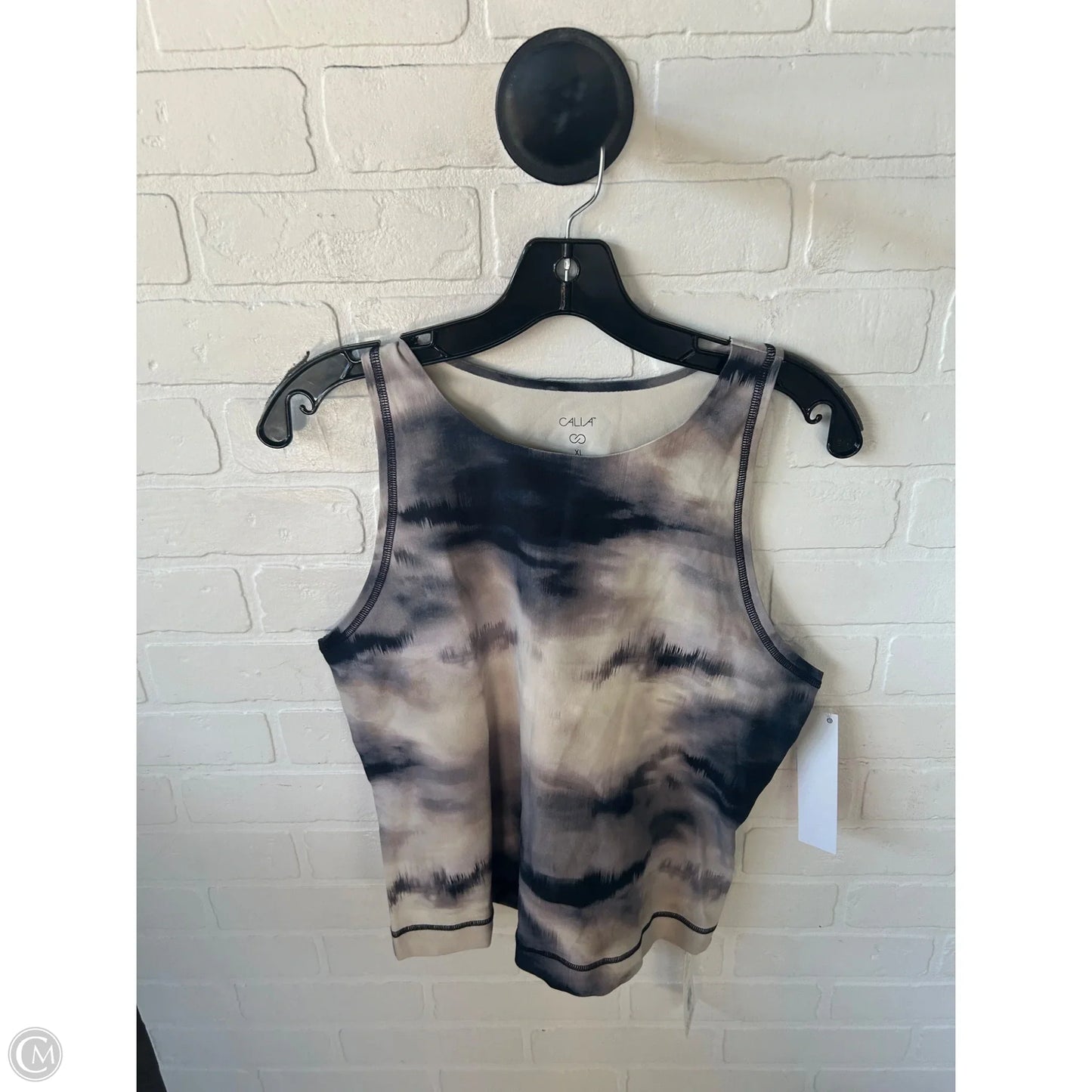 Athletic Tank Top By Calia In Grey & Tan, Size: Xl