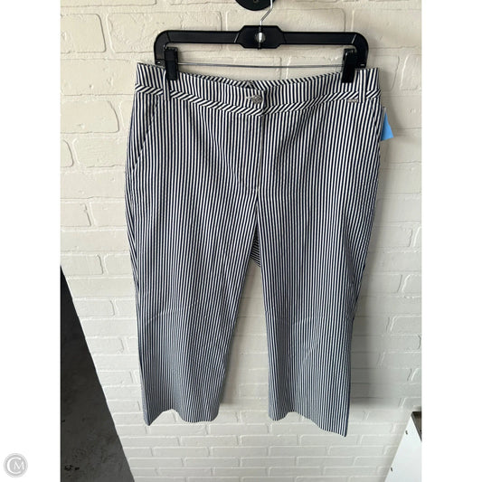 Pants Luxury Designer By St John Collection In Blue & White, Size: 12