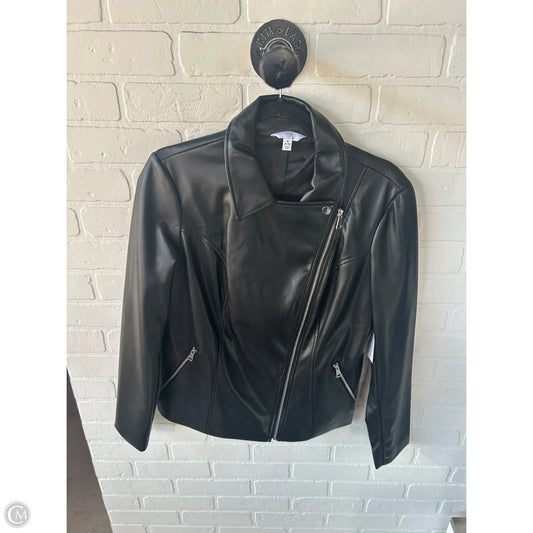 Jacket Moto By Time And Tru In Black, Size: M