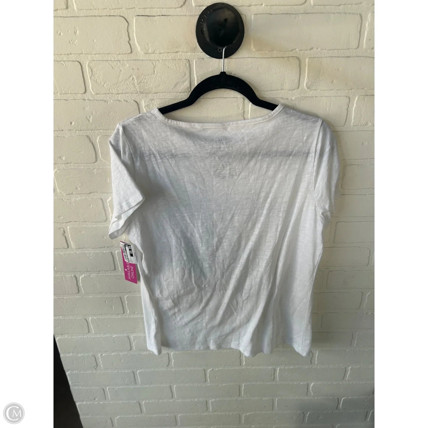 Top Short Sleeve By Rock And Republic In White, Size: L
