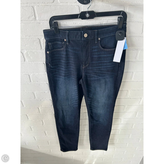 Jeans Straight By White House Black Market In Blue Denim, Size: 8