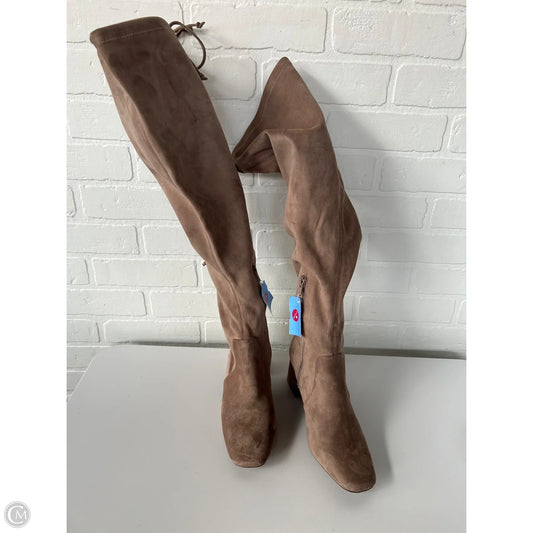 Boots Over-the-knee Heels By Gianni Bini In Tan, Size: 7