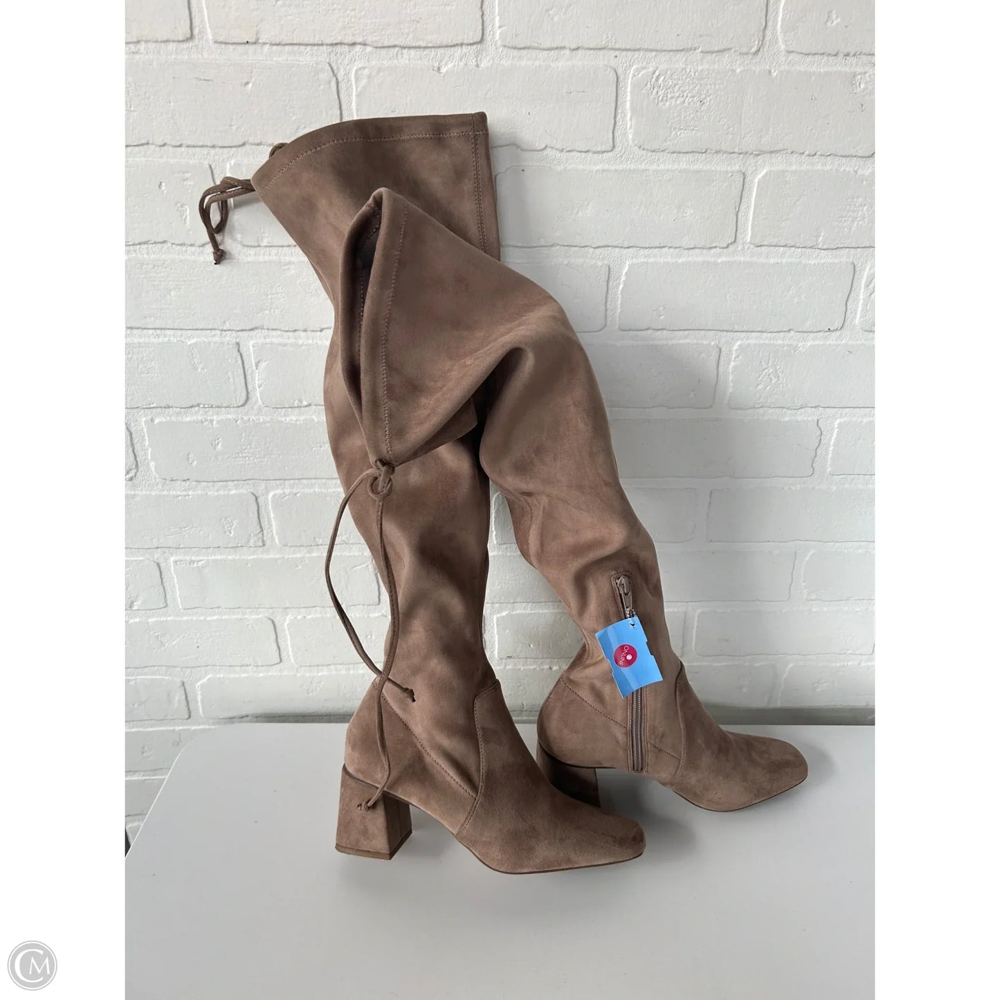 Boots Over-the-knee Heels By Gianni Bini In Tan, Size: 7