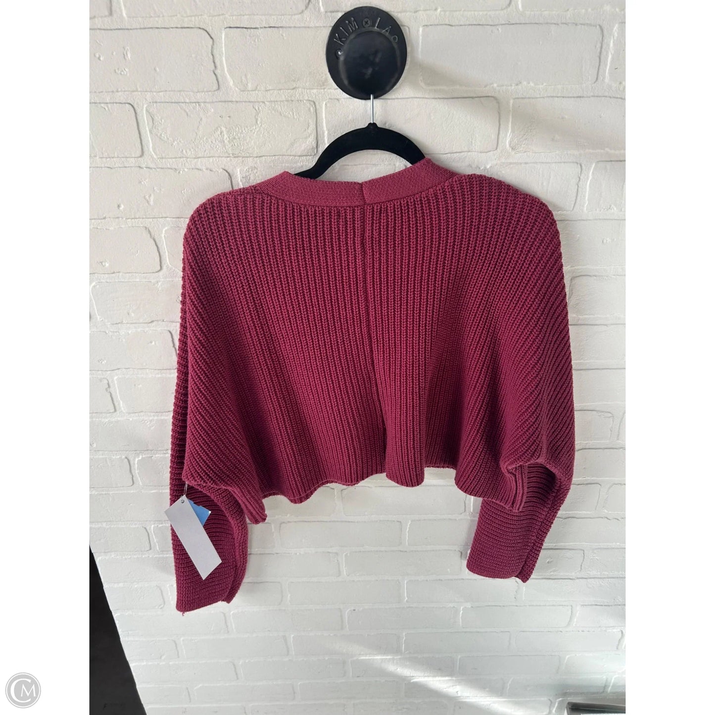 Sweater Cardigan By Forever 21 In Pink, Size: M