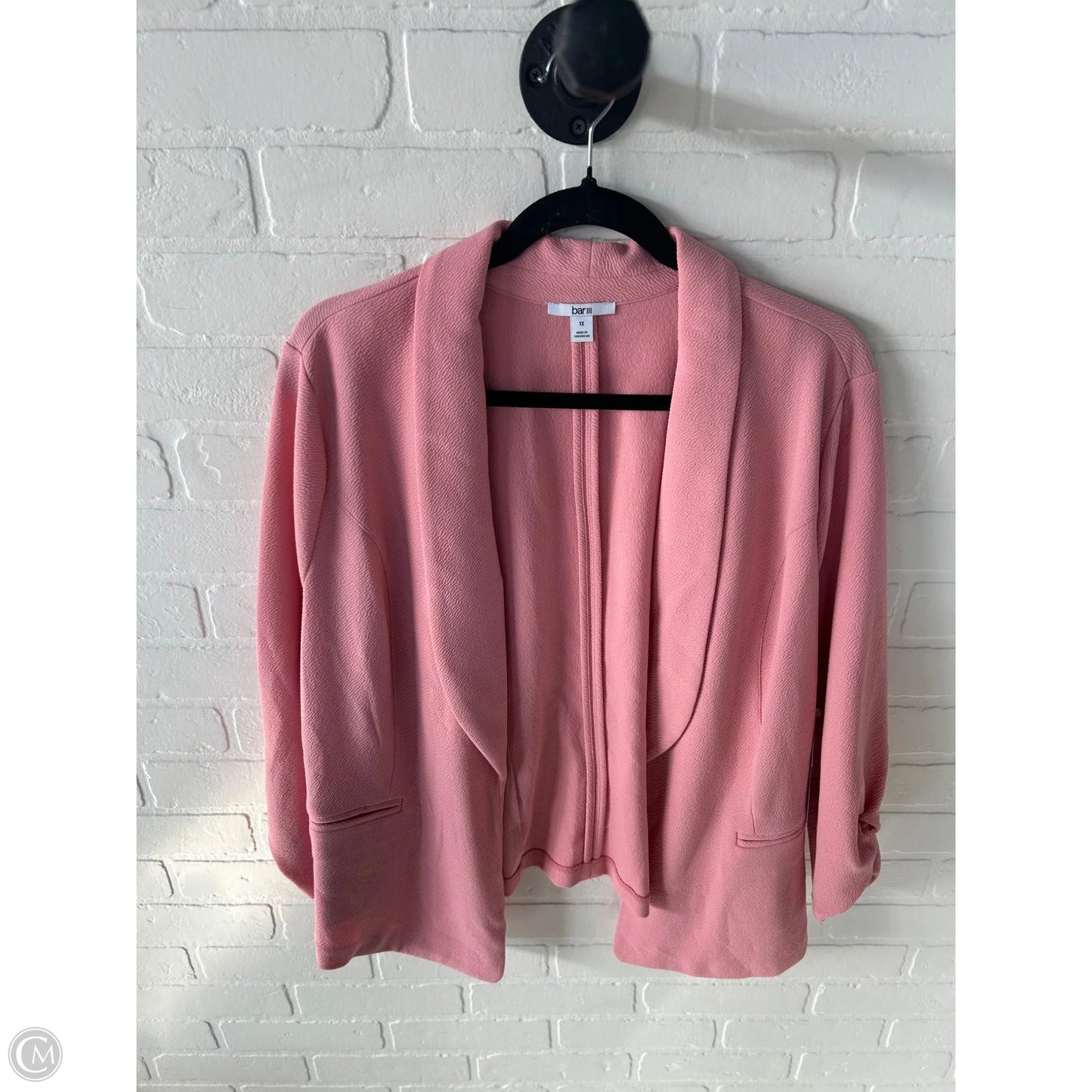 Blazer By Bar Iii In Pink, Size: 1x