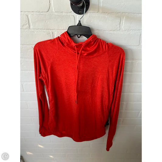 Athletic Top Long Sleeve Hoodie By Athleta In Orange, Size: Xs