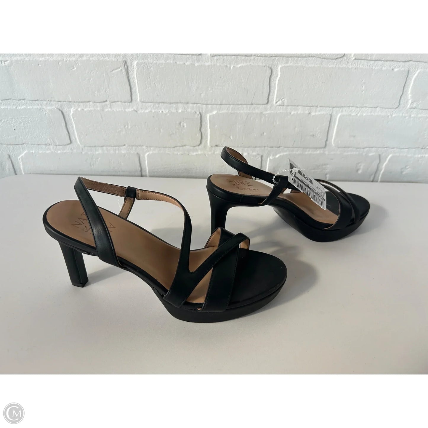 Sandals Heels Stiletto By Naturalizer In Black, Size: 6.5