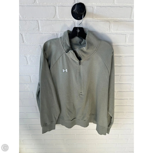 Athletic Sweatshirt Collar By Under Armour In Green, Size: 2x