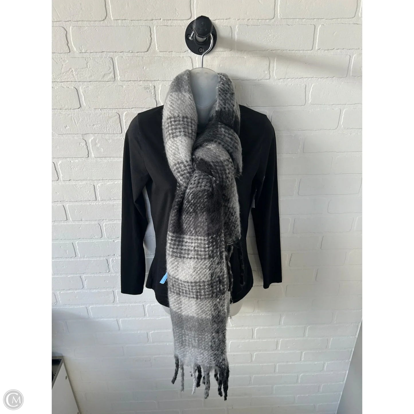 Scarf Winter By Steve Madden In Black & Grey