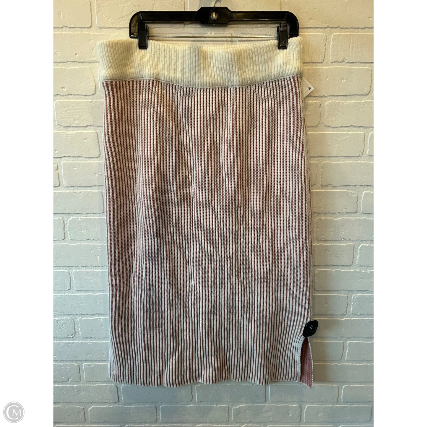 Skirt Set 2pc By Polagram In Pink & White, Size: 1x