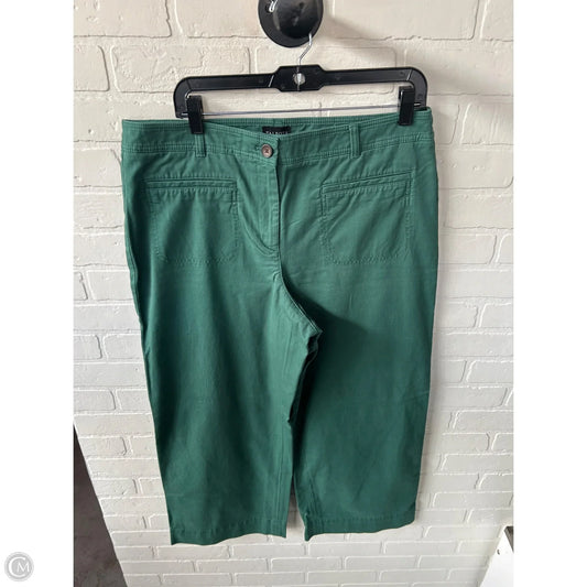 Pants Wide Leg By Talbots In Green, Size: 14