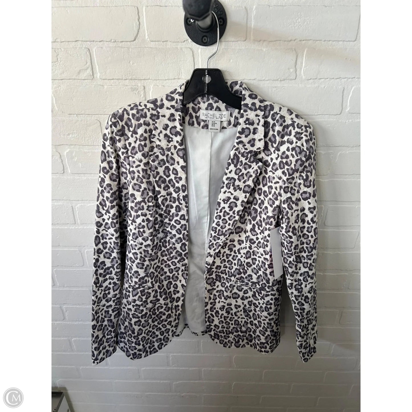 Blazer By Rachel Zoe In Purple & Tan, Size: M