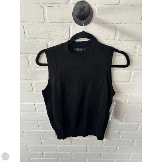 Vest Sweater By Ann Taylor In Black, Size: M