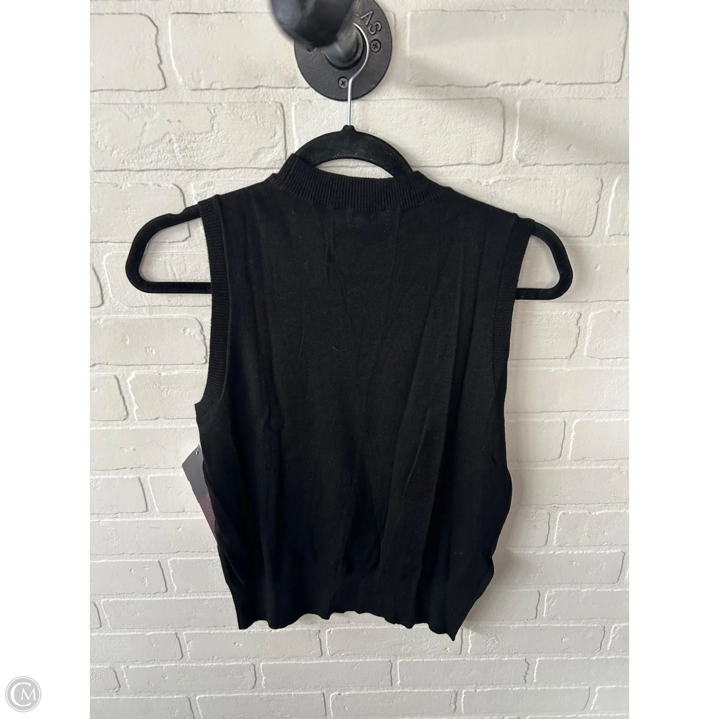 Vest Sweater By Ann Taylor In Black, Size: M