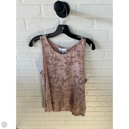 Top Sleeveless By Cmc In Pink, Size: L