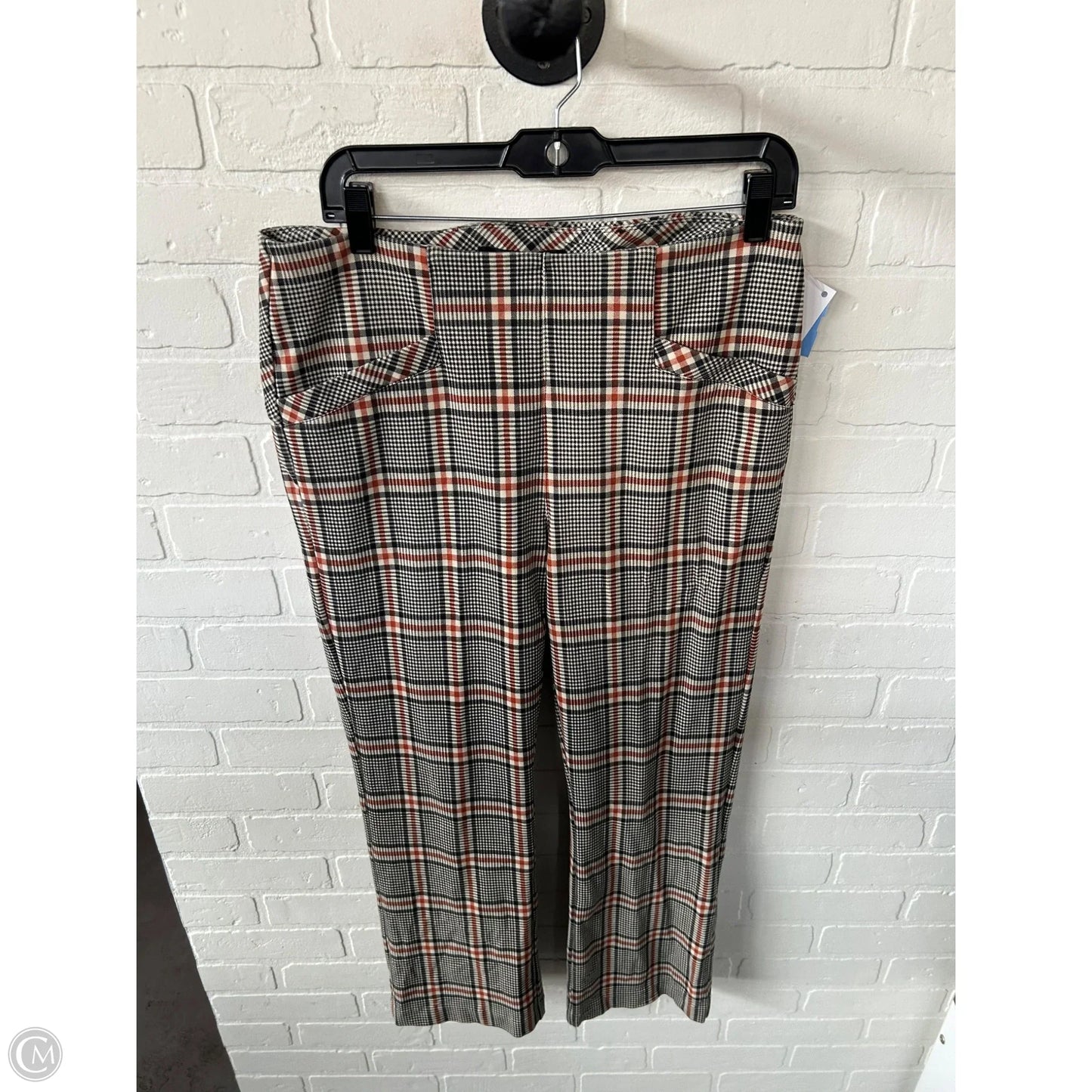 Pants Dress By Liverpool In Grey & Orange, Size: 12