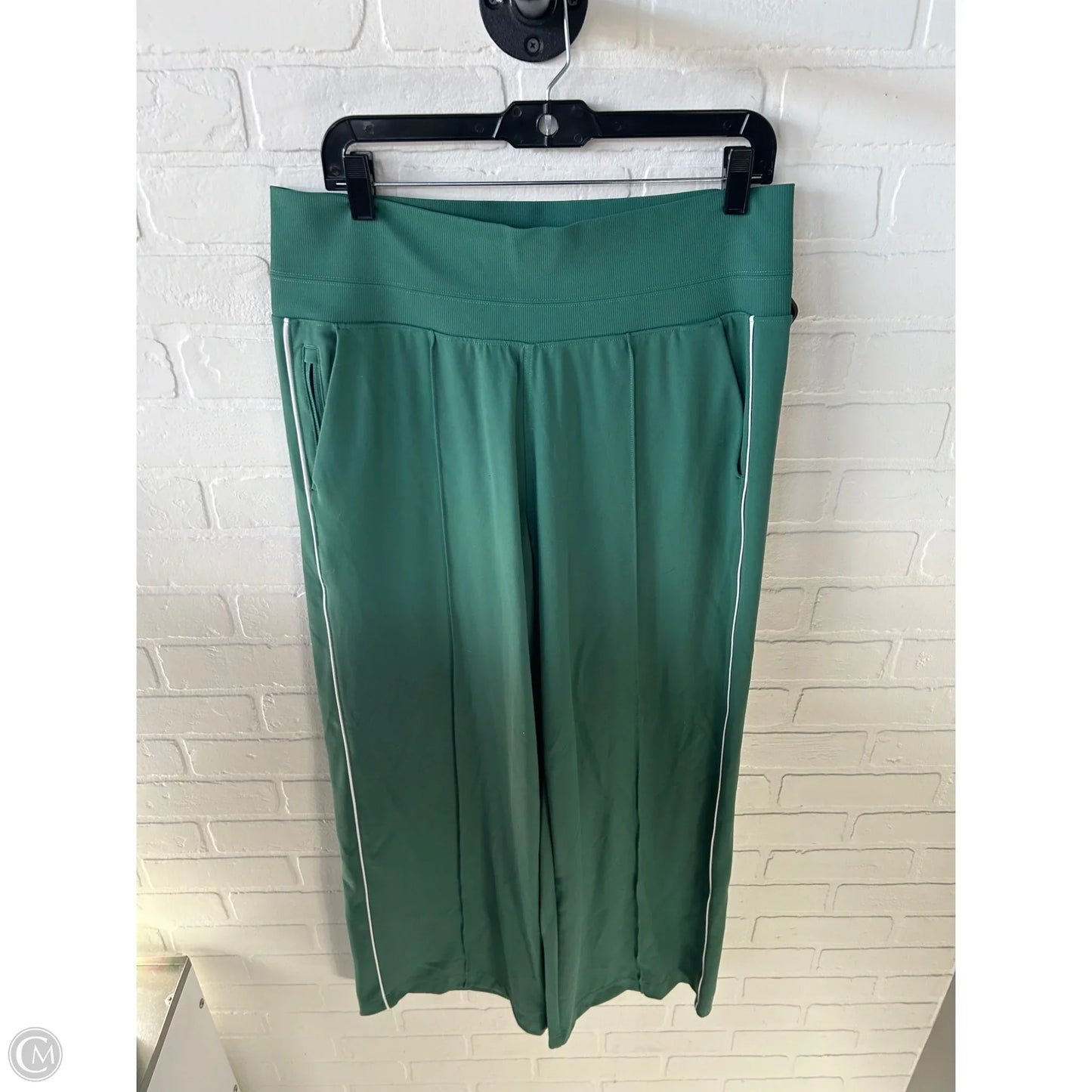 Athletic Pants By Athleta In Green & White, Size: 12