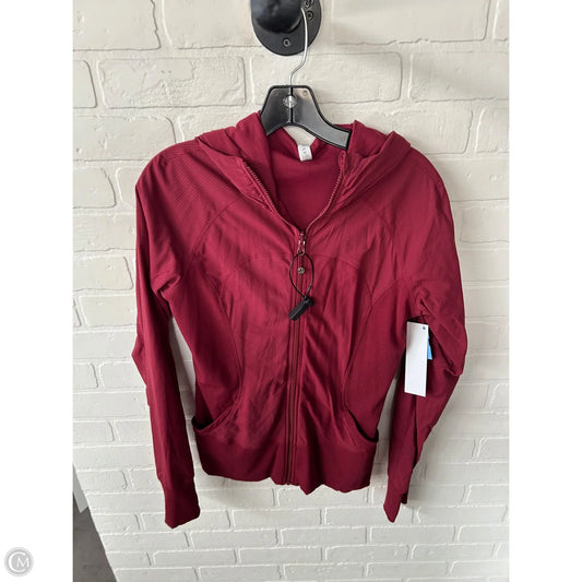 Athletic Jacket By Lululemon In Red, Size: M