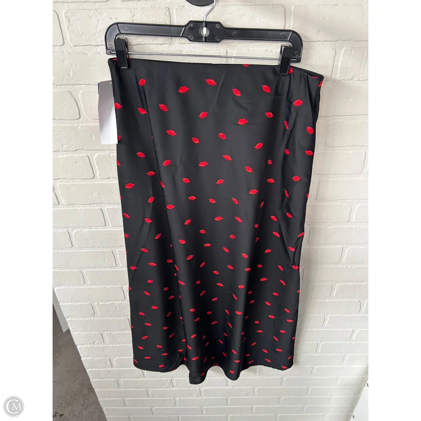 Skirt Maxi By A New Day In Black & Red, Size: 8