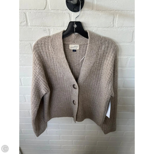 Sweater Cardigan By Universal Thread In Tan, Size: S