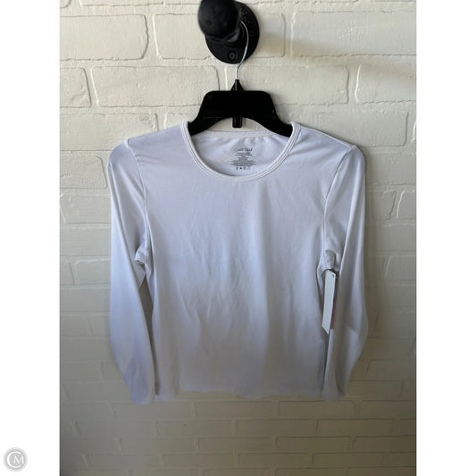 Top Long Sleeve Basic By Cuddl Duds In White, Size: M