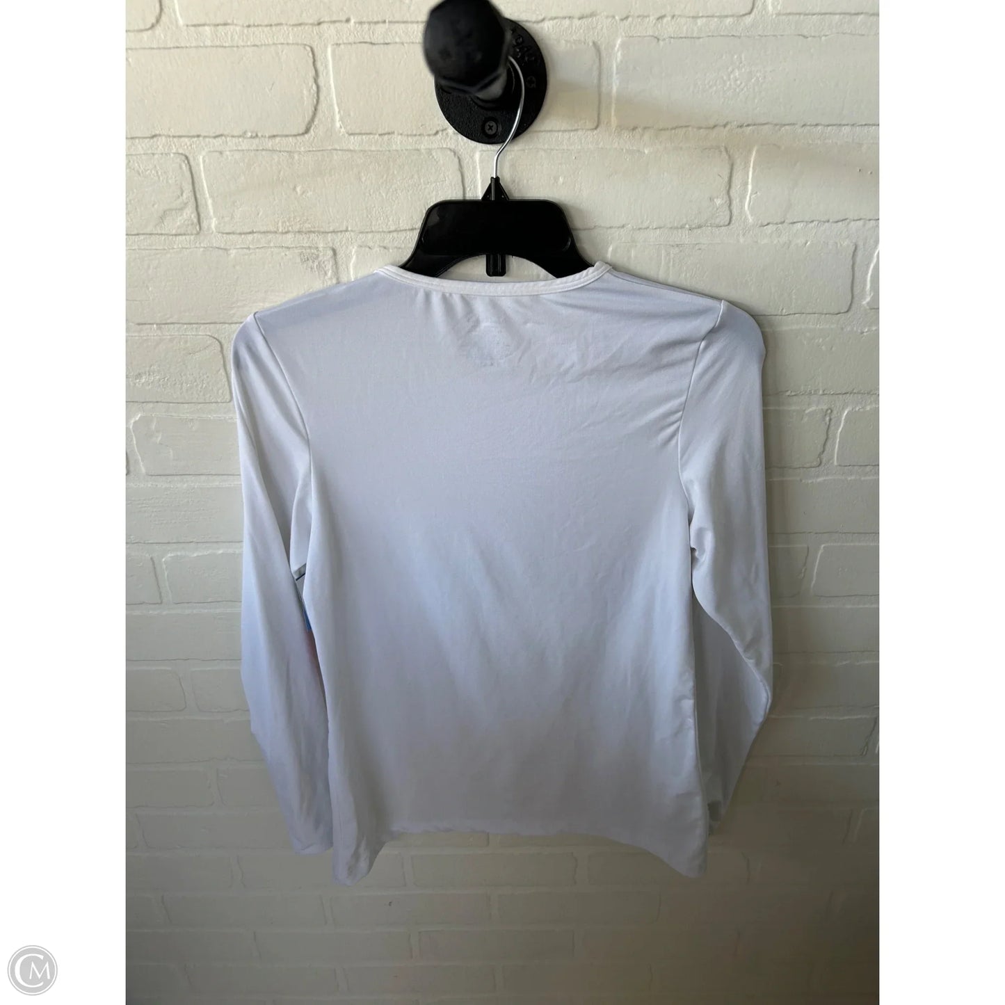 Top Long Sleeve Basic By Cuddl Duds In White, Size: M