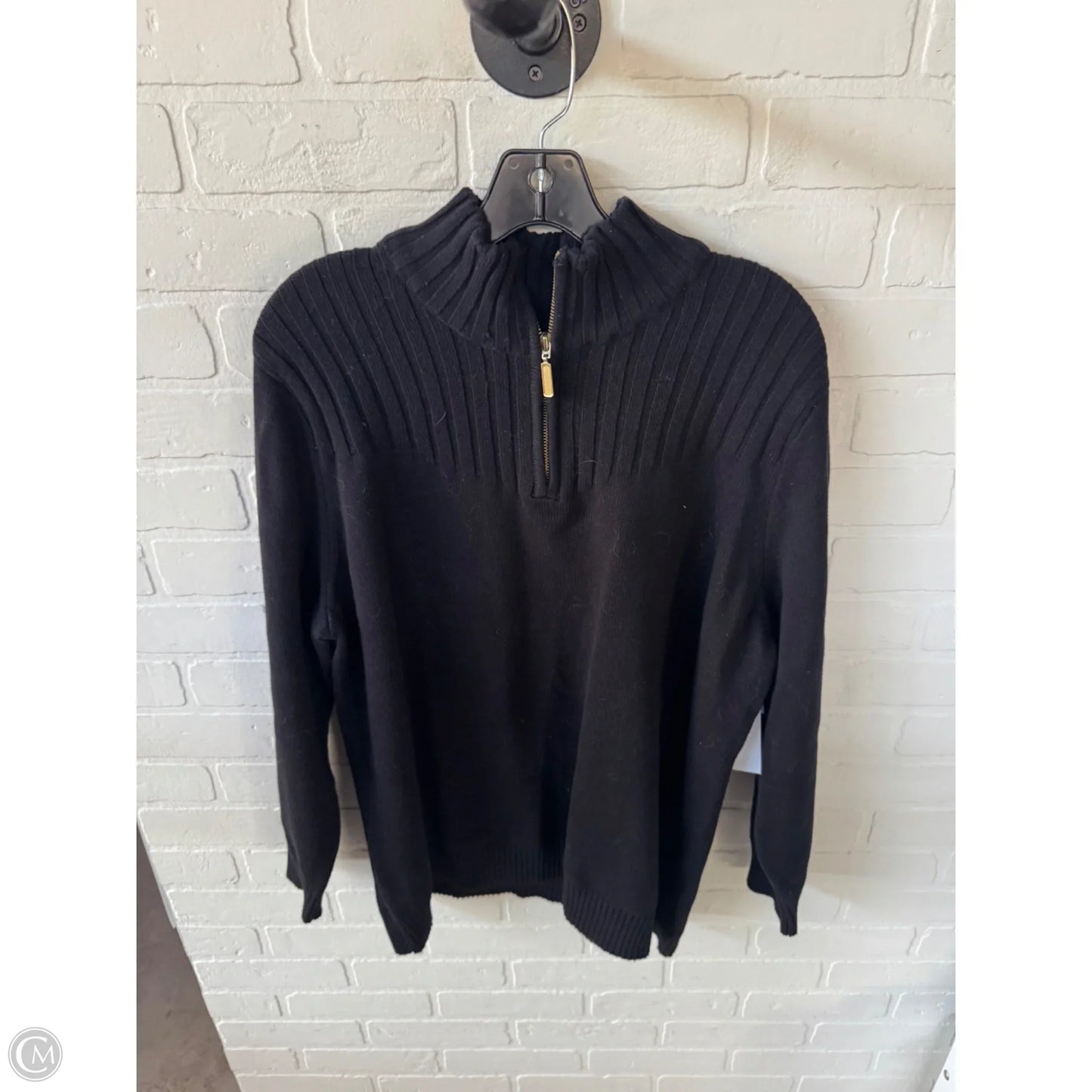 Sweater By Karen Scott In Black, Size: 1x