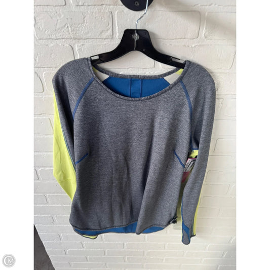 Athletic Top Long Sleeve Crewneck By Lululemon In Grey, Size: M