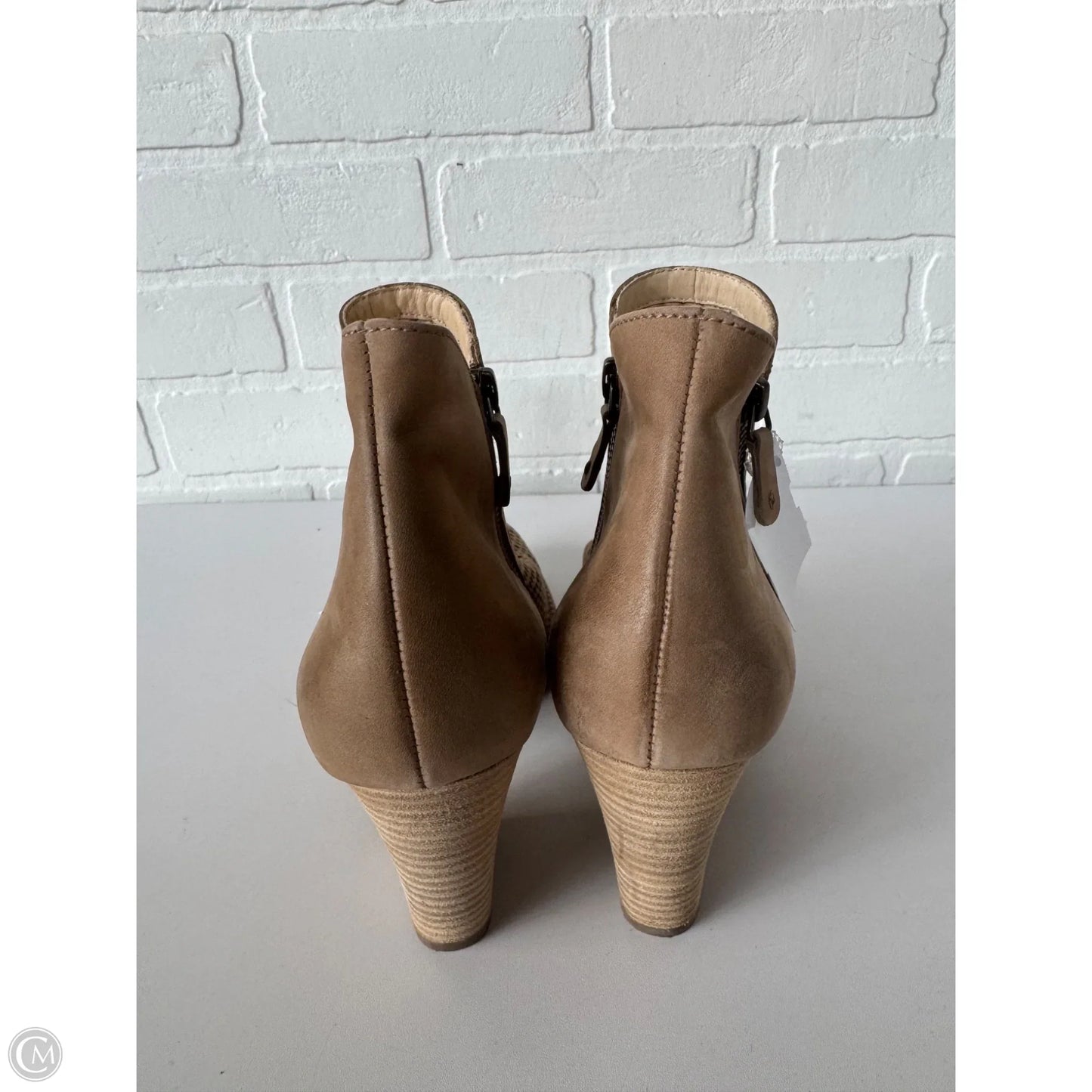 Boots Ankle Heels By Paul Green In Tan, Size: 9