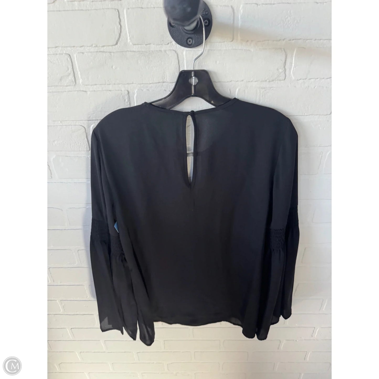 Top Long Sleeve By Michael By Michael Kors In Black, Size: S