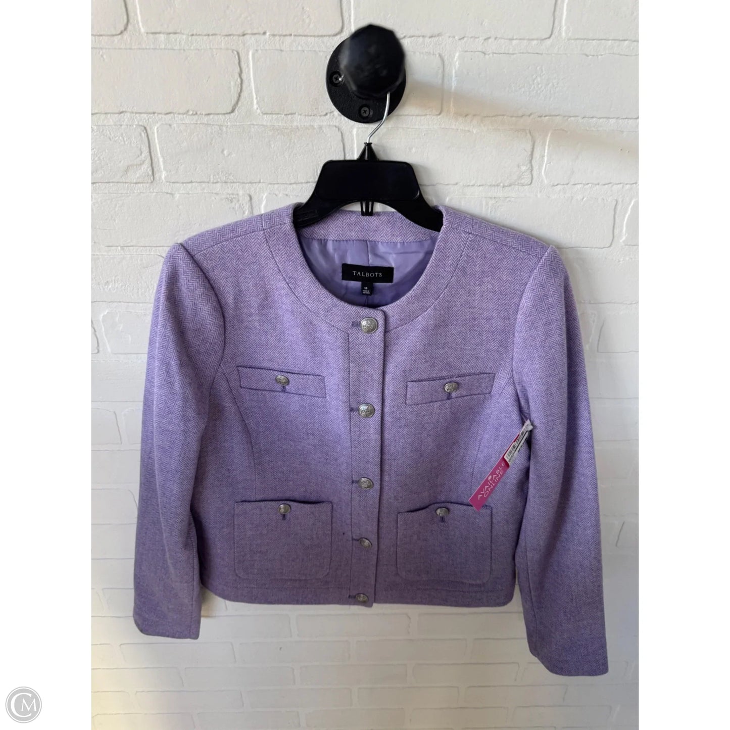 Blazer By Talbots In Purple, Size: M