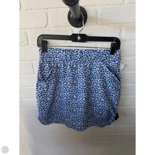 Athletic Skort By Peter Millar In Blue & White, Size: 4
