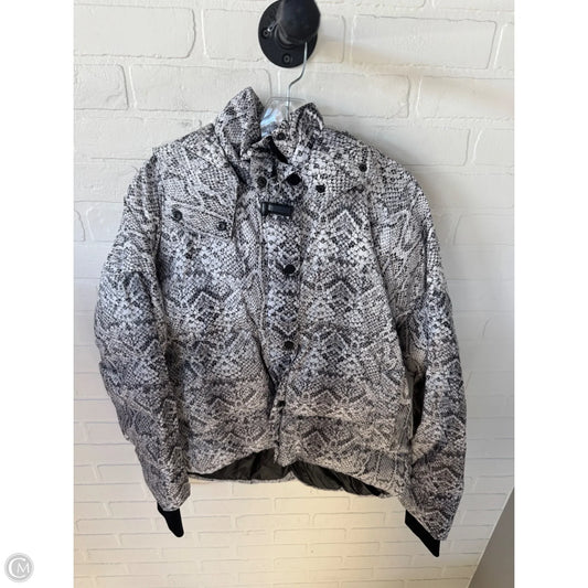 Jacket Puffer & Quilted By Varley In Black & White, Size: L