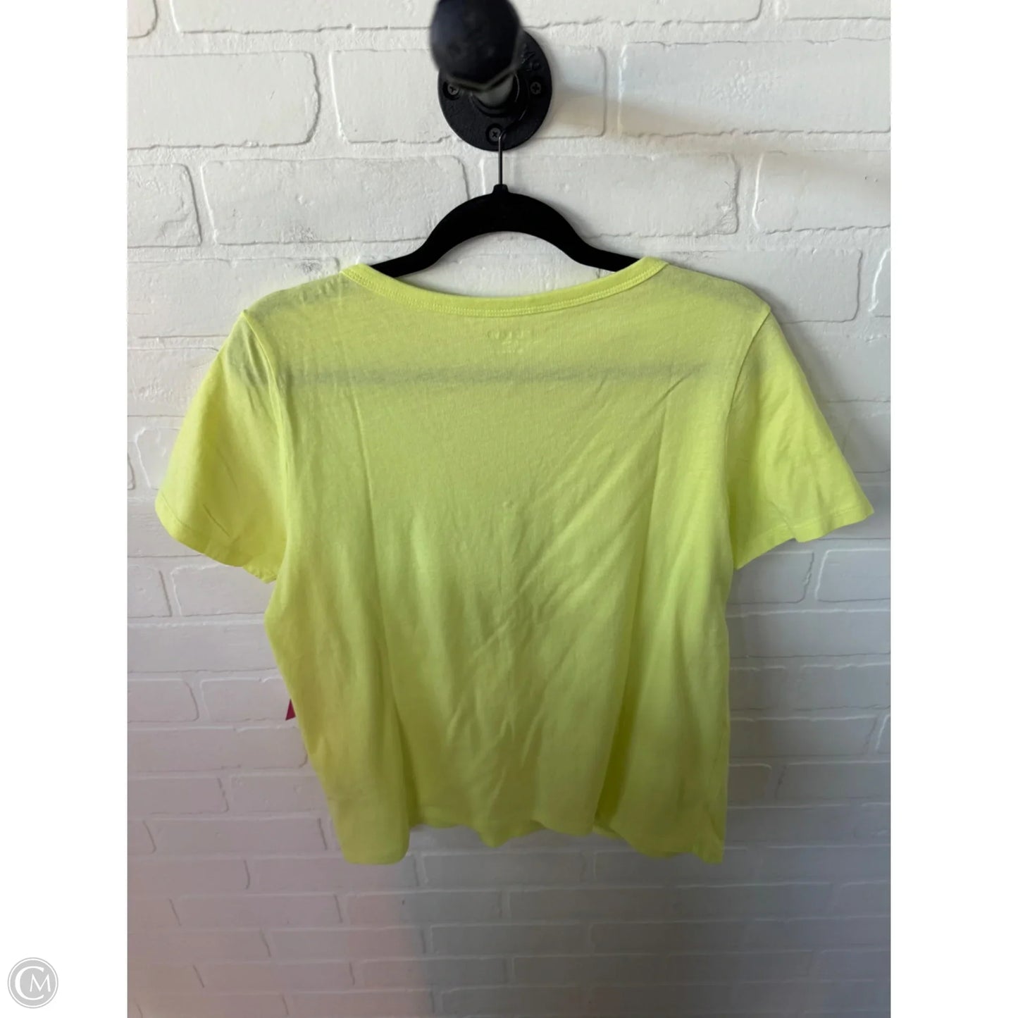 Top Short Sleeve Basic By Old Navy In Yellow, Size: M